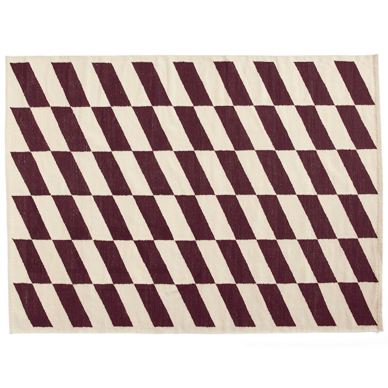 Shift Kelim Rug 170x240 cm, Burgundy