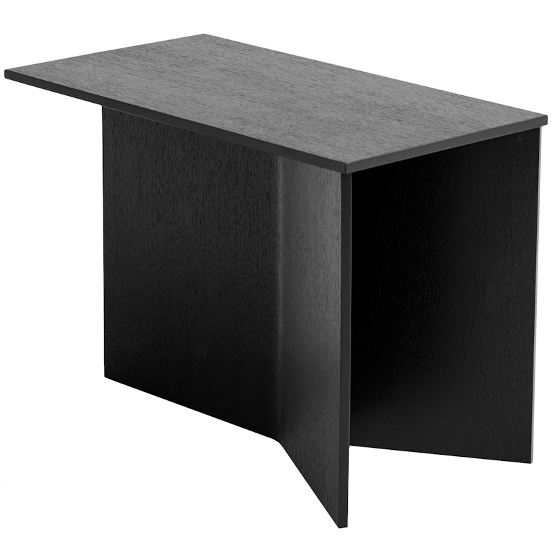 Slit Coffee Table Oblong, Black Oak