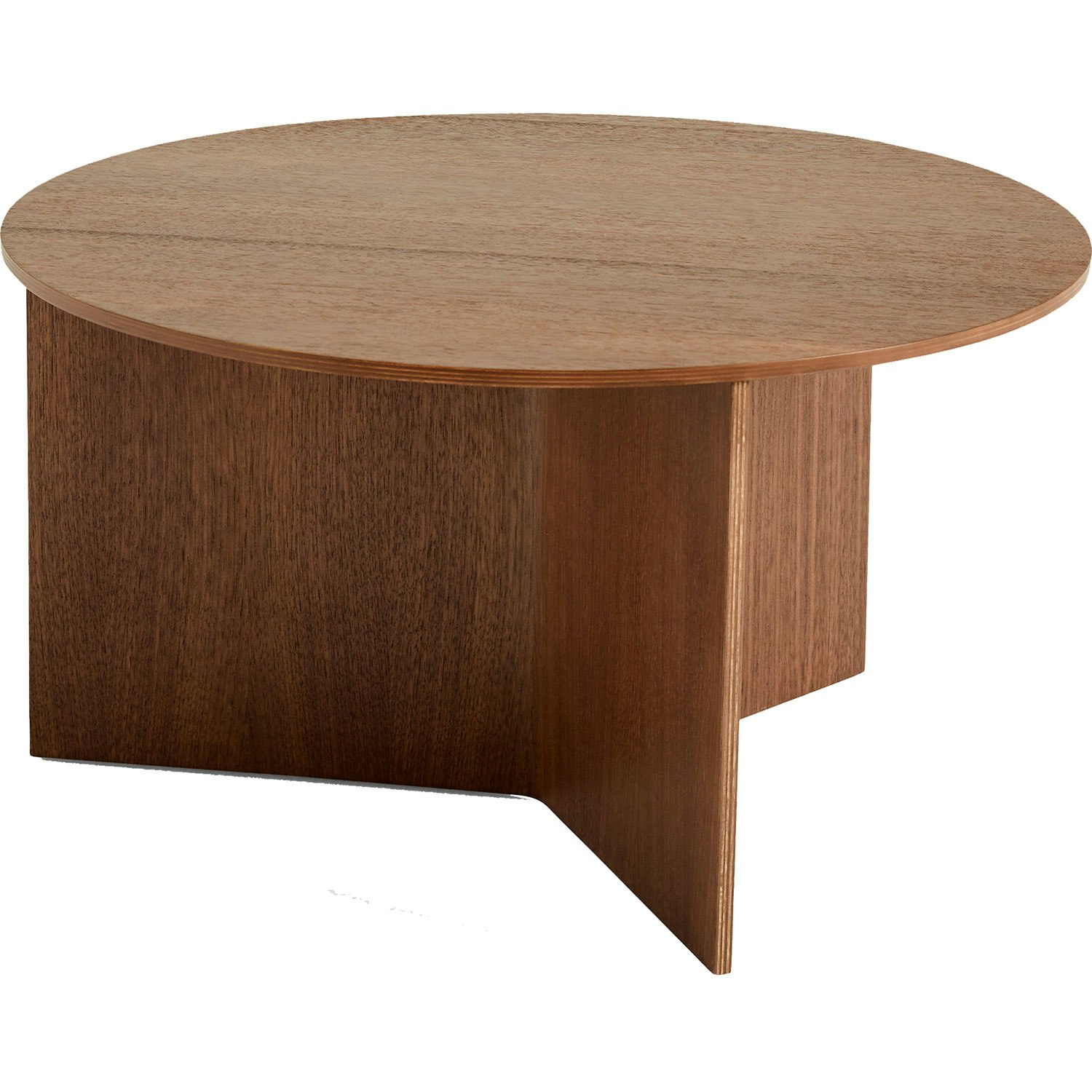Slit Table Wood Round XL Ø65xH35,5 - Lacq oak from HAY | RoyalDesign