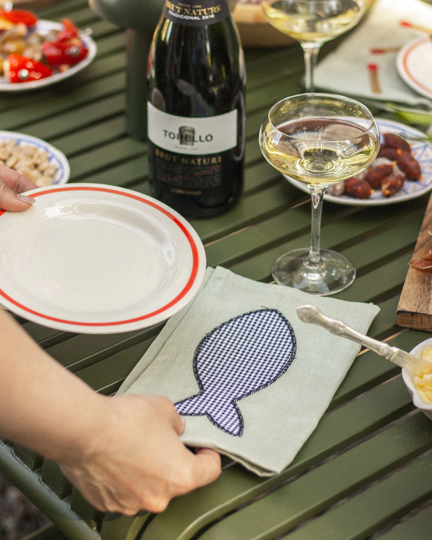 Sobremesa Napkin 45x45 cm 4-pack, Green from HAY | RoyalDesign 