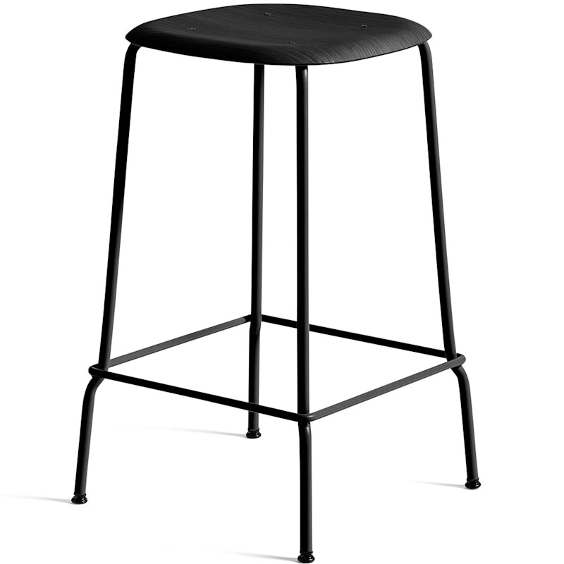 Soft Edge 80 Bar Stool, Black