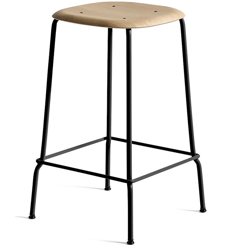 Soft Edge 80 Bar Stool, Oak