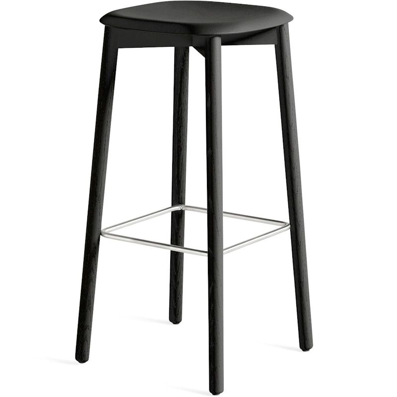 Soft Edge 82 Bar Stool Soft Black, 75 cm