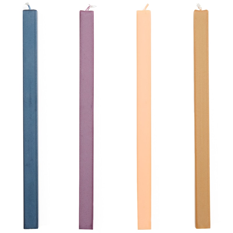 Square Candles 4-pack, Dark