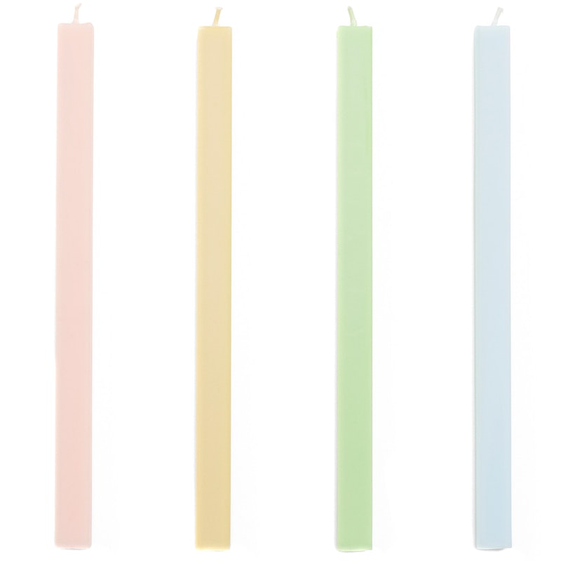 Square Candles 4-pack, Fresh