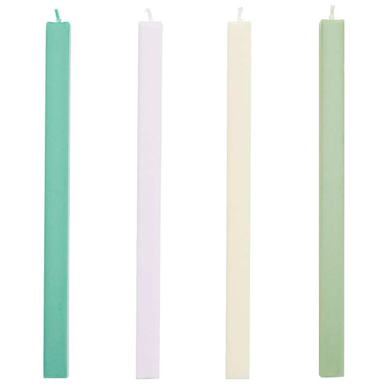 Square Candles 4-pack, Pastel