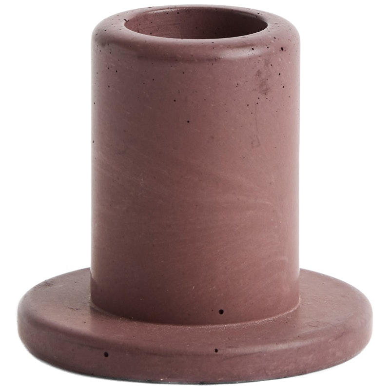 Tube Candle Holder Concrete, Bordeaux