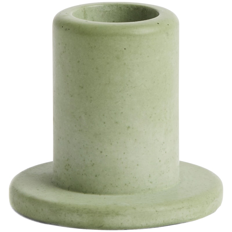 Tube Candle Holder Concrete, Dusty Green