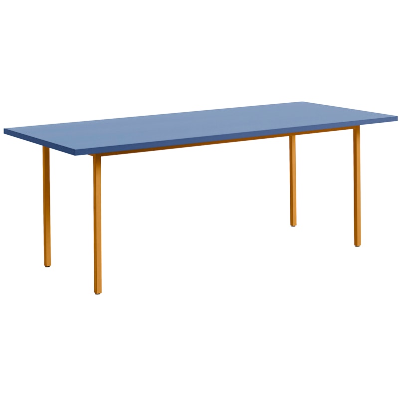 Two-Colour Table 200x90 cm, Ochre / Blå