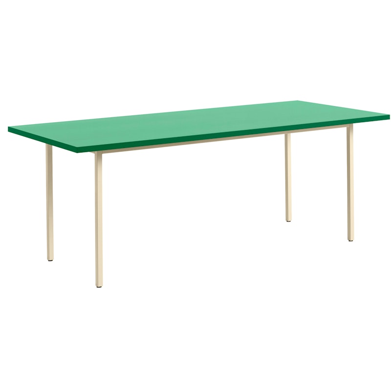 Two-Colour Table 200x90 cm, Ivory / Green Mint