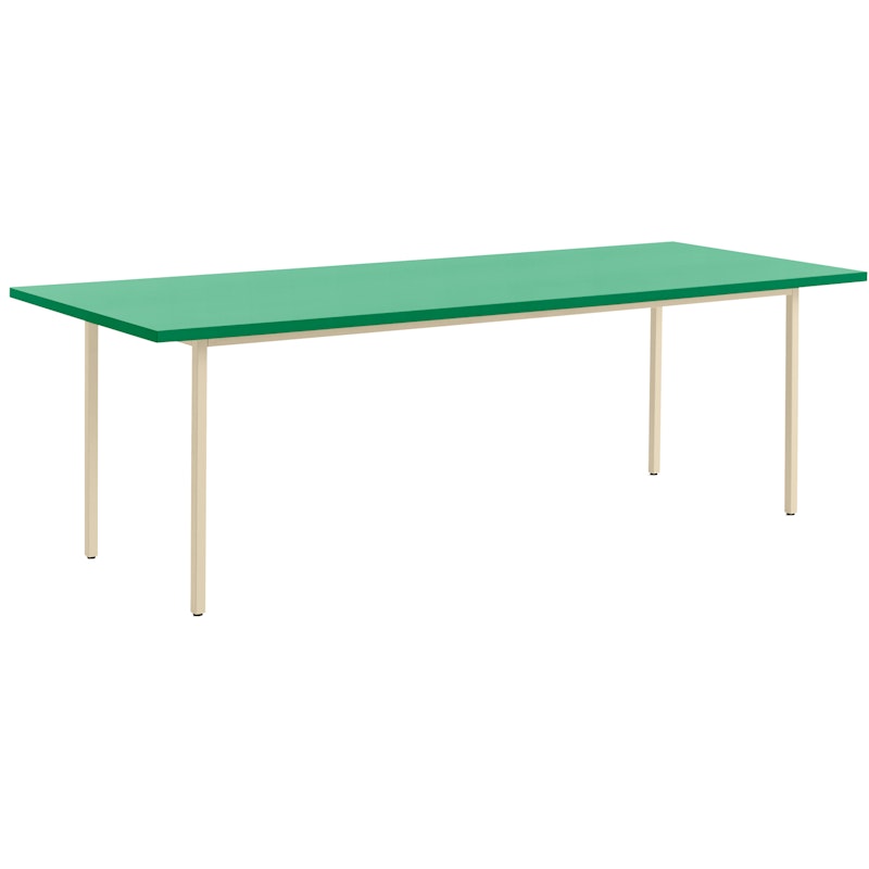TwoColour Table 240x90 cm, Ivory / Green Mint
