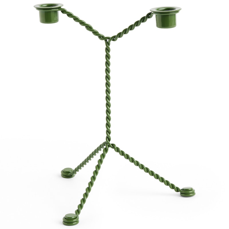 Wire Candle Holder, Green