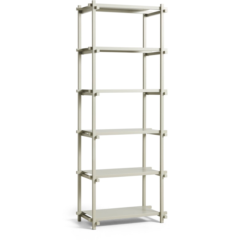 Woody Shelving 2.0 Column High Smokey Grey Beech / Smokey Grey Steel