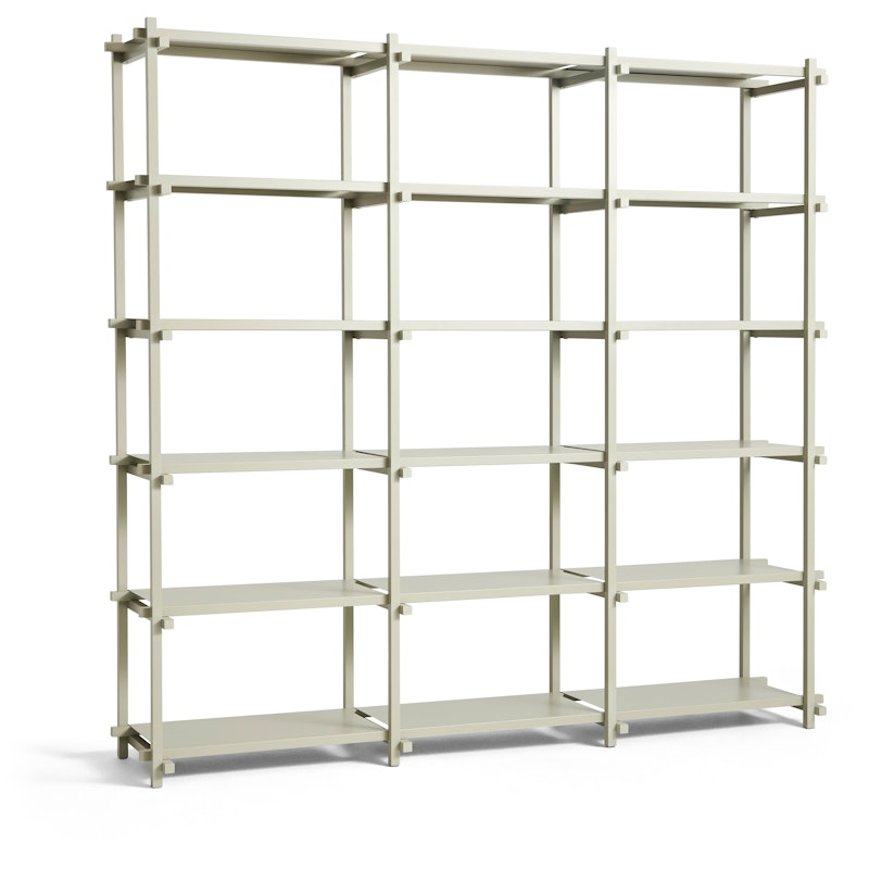 Woody Shelving 2.0 High Smokey Grey Beech / Smokey Grey Steel