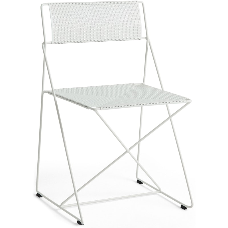 X-Line Chair, Powder Coated Steel / Chalk White