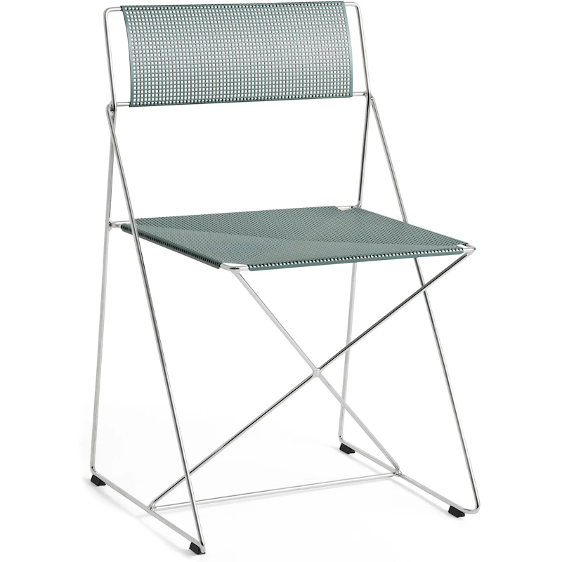 X-Line Chair, Chrome / Moss