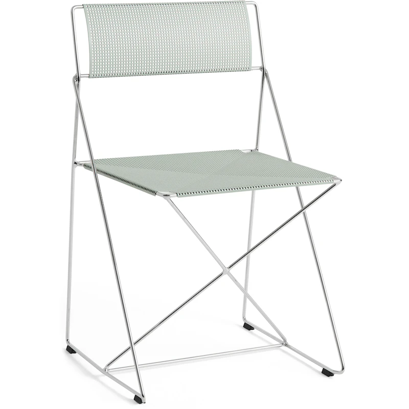 X-Line Chair, Chrome / Pale Linden