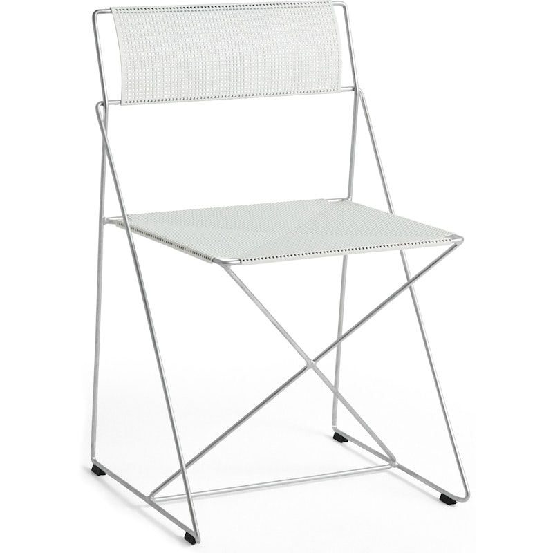 X-Line Chair Hot Galvanized Steel / Powder-coated, Chalk White