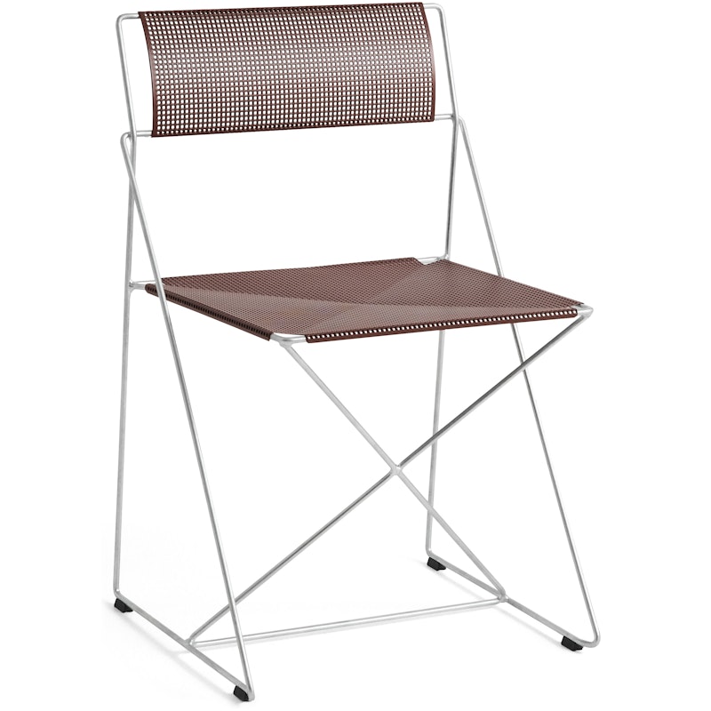 X-Line Chair Hot Galvanized Steel / Powder-coated, Iron Red