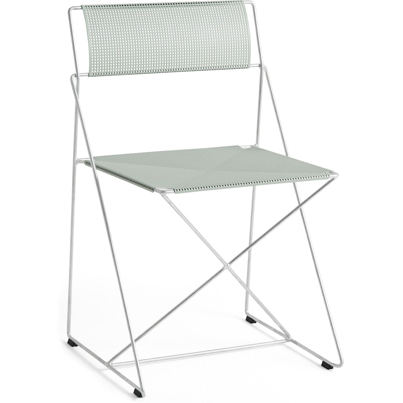 X-Line Chair Hot Galvanized Steel / Powder-coated, Pale Linden