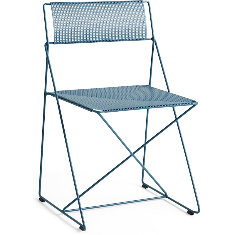 X-Line Chair, Powder Coated Steel / Powder Blue