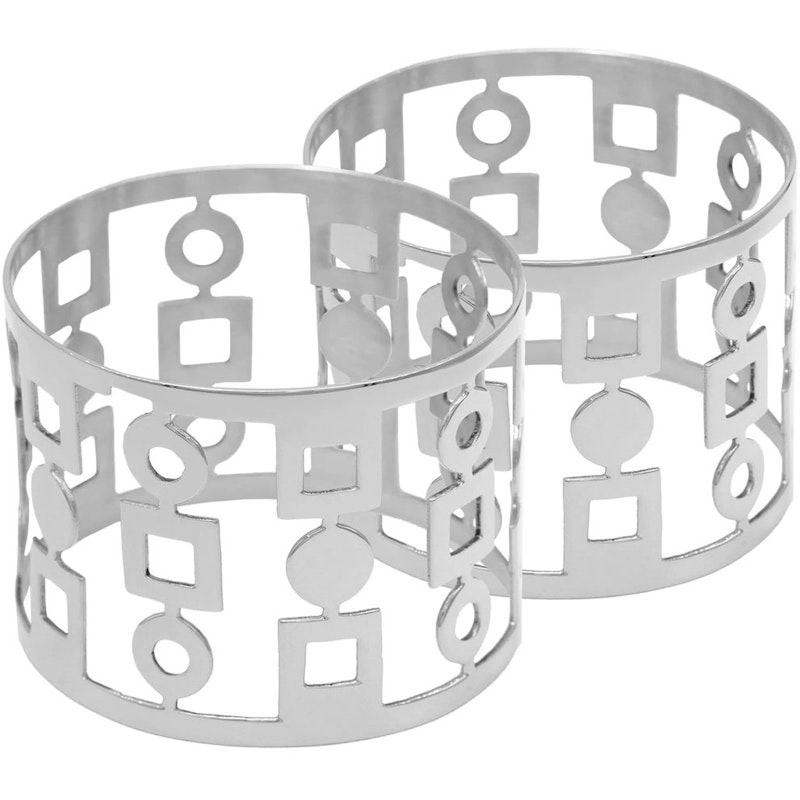 Anima Napkin Ring 2-pack, Nickel plated Brass