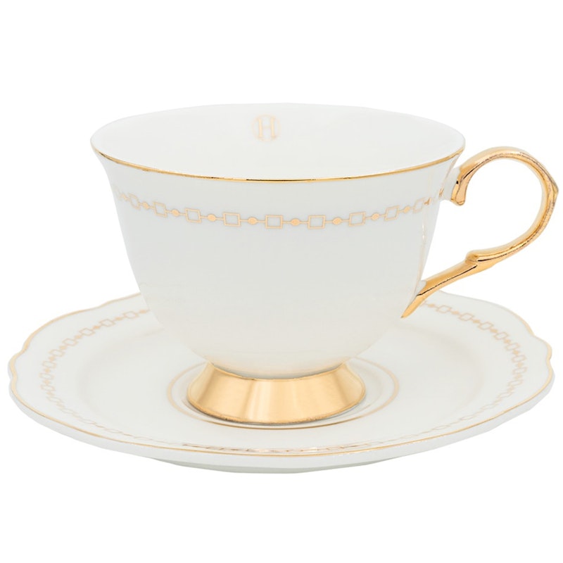 Anima Cup With Saucer, Bianco