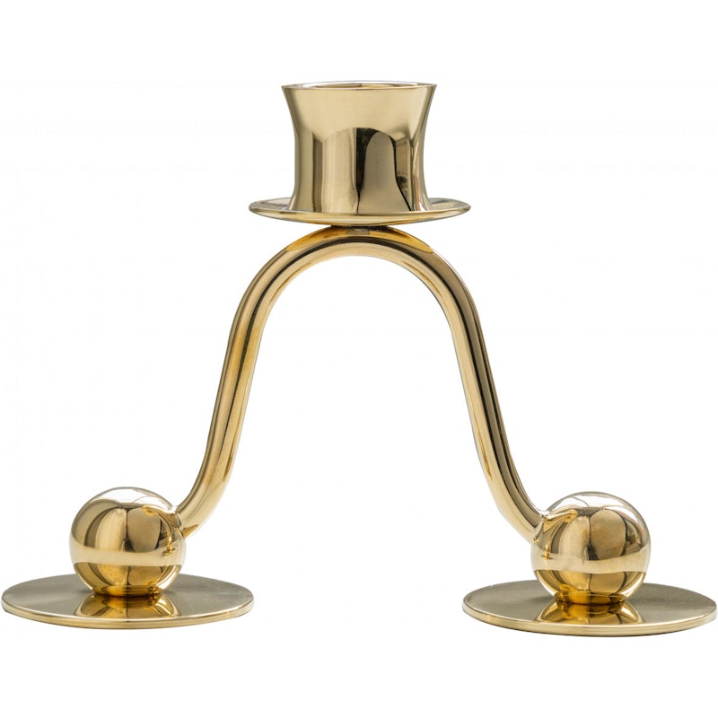 Lignano Sabbiadoro 1 Candle Holder Brass, 130 mm