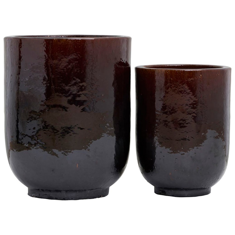 Pho Planters 2-pack, Dark Brown