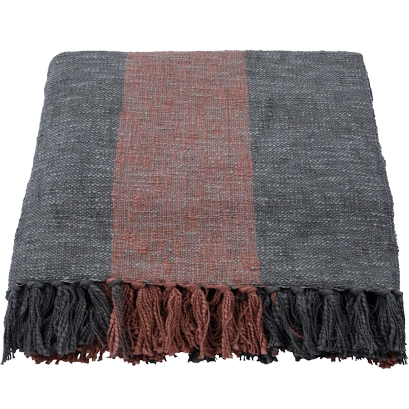 Ponra Bedspread 130x180 cm, Red/Kakhi