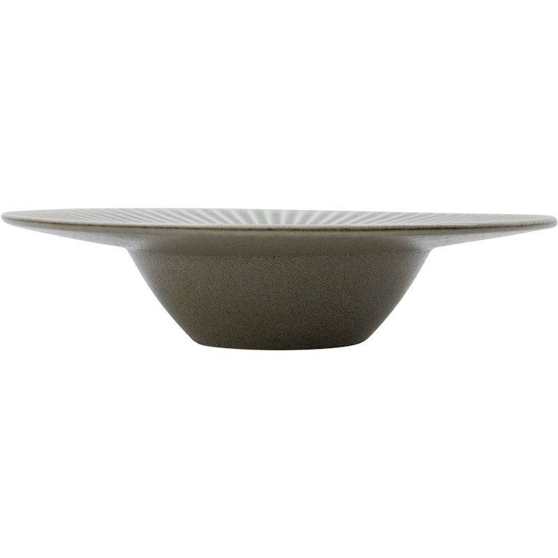 Pleat Pasta Plate 26 cm, Grey Brown