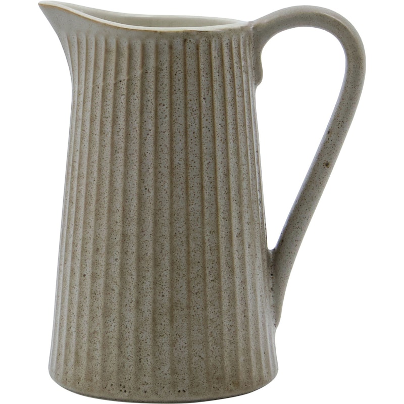 Pleat Milk Jug 28 cl, Grey Brown