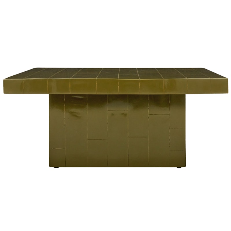 Brick Coffee Table 100x100 cm, Green
