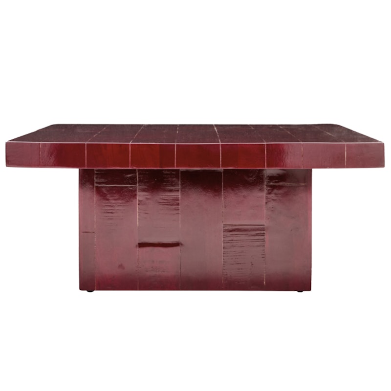 Brick Coffee Table 100x100 cm, Red