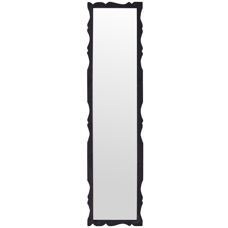 Carve Mirror, Brown 32x130 cm