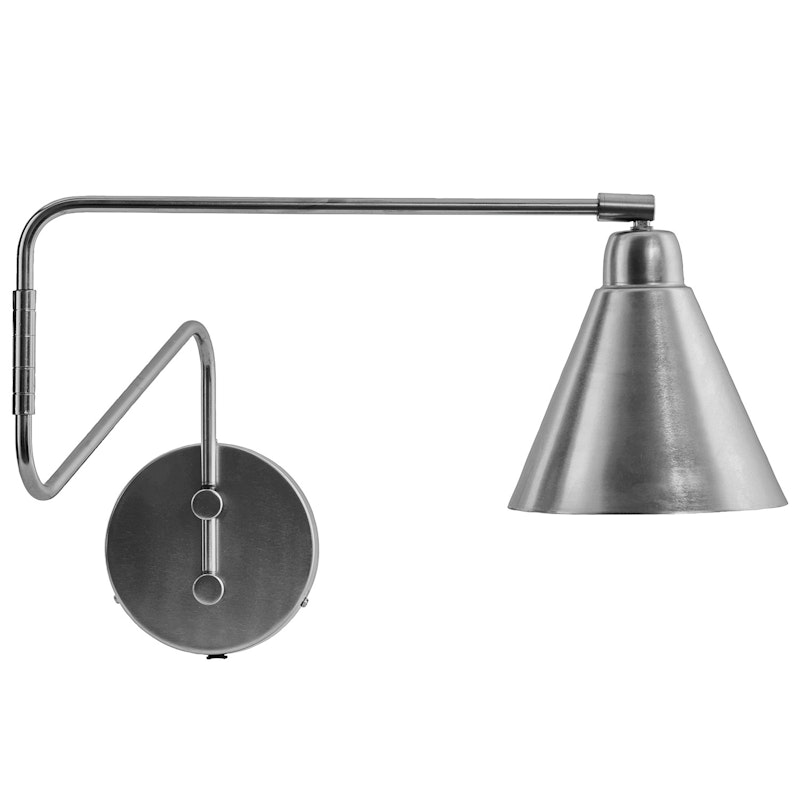 Game Wall Lamp, Brushed Silver