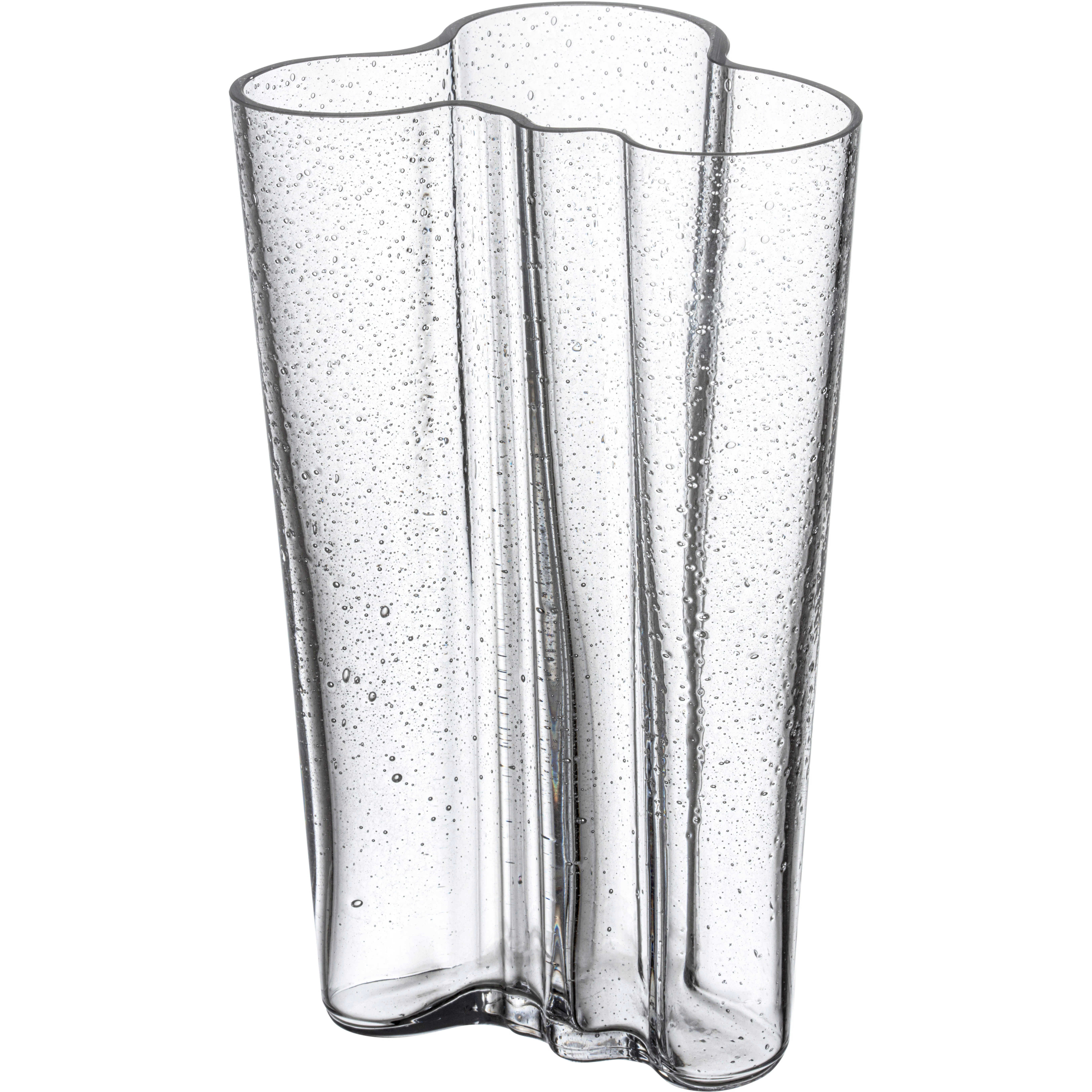 Aalto vase 201mm bubble glass clear from Iittala | RoyalDesign