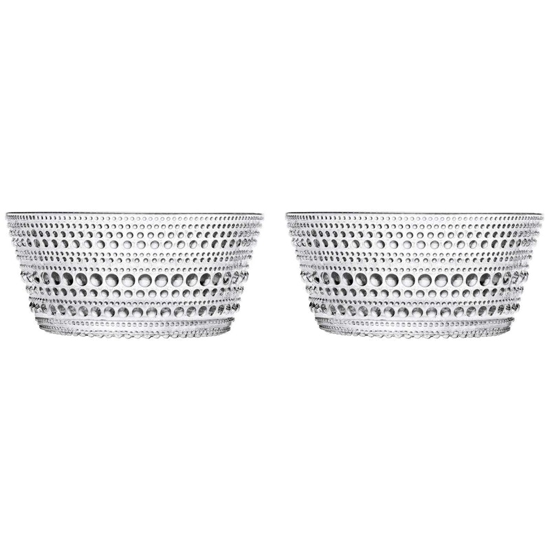 Kastehelmi Bowl 23 cl Clear, 2 Pcs