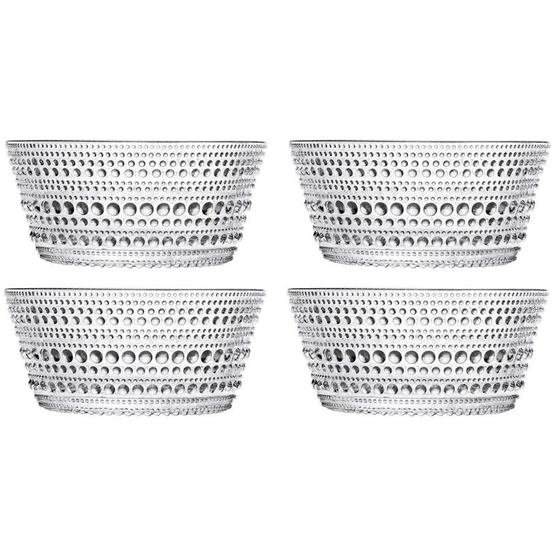 Kastehelmi Bowl 23 cl Clear, 4 Pcs