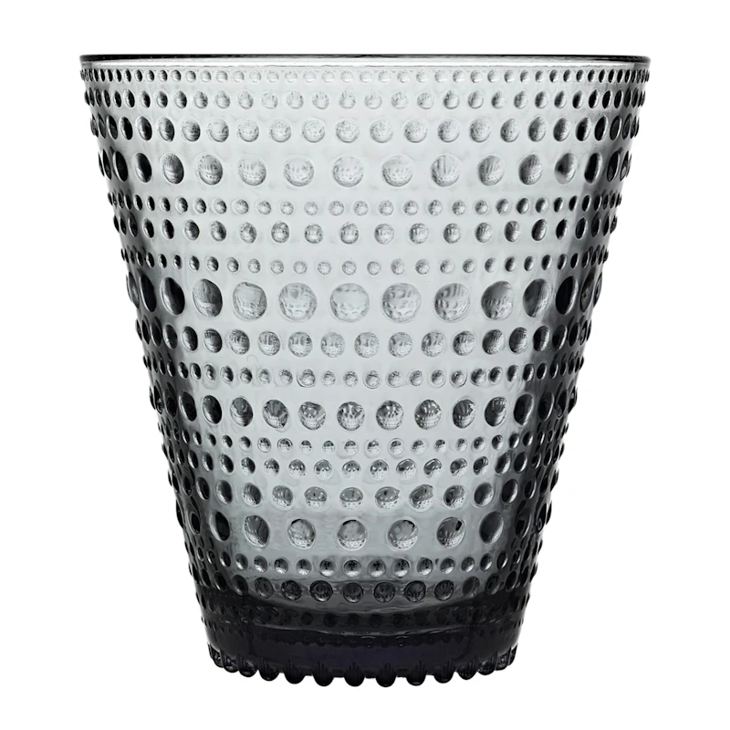 Kastehelmi Drinking Glass 30 cl 2-Pcs, Grey