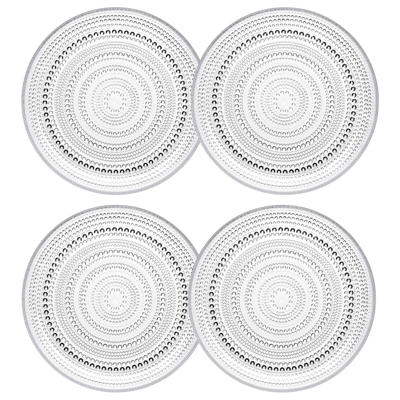 Kastehelmi Plate Clear 24,8 cm, 4 Pcs