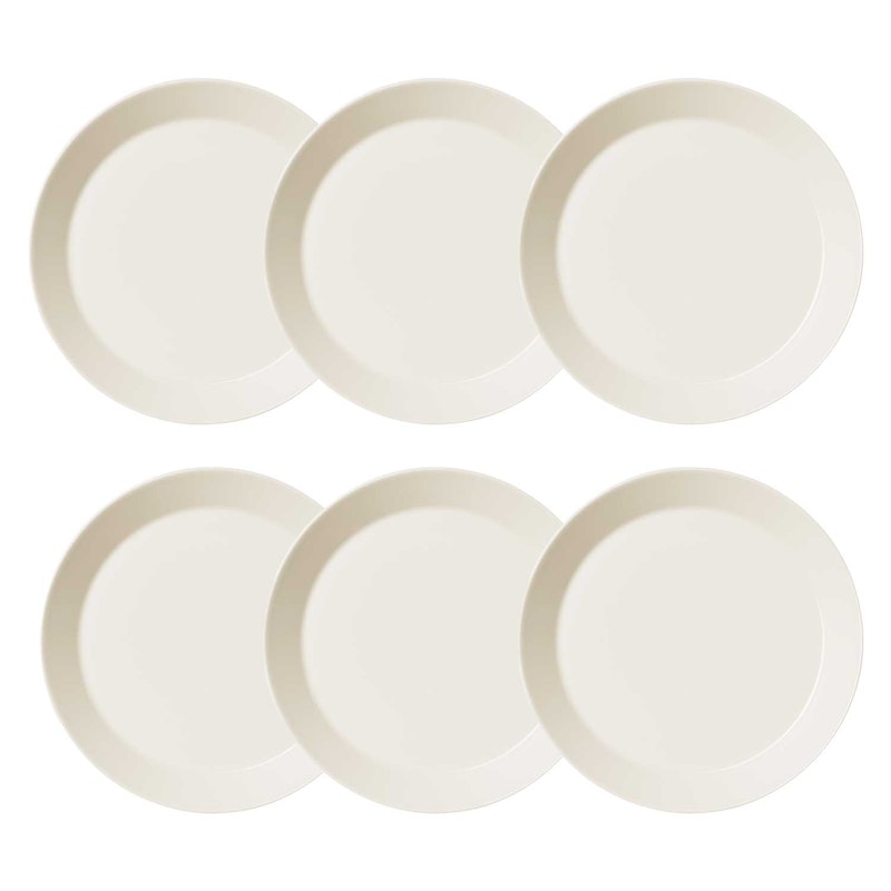 Teema Plate 26 cm White, 6 Pcs