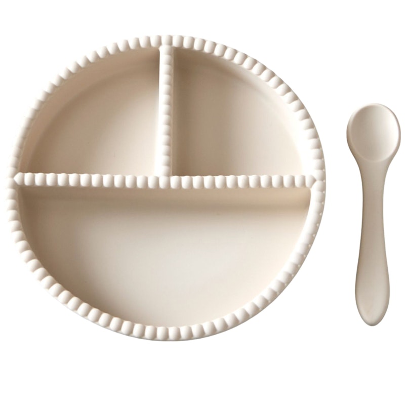 Little Bubble Childrens Tableware 2 Pieces, Cream