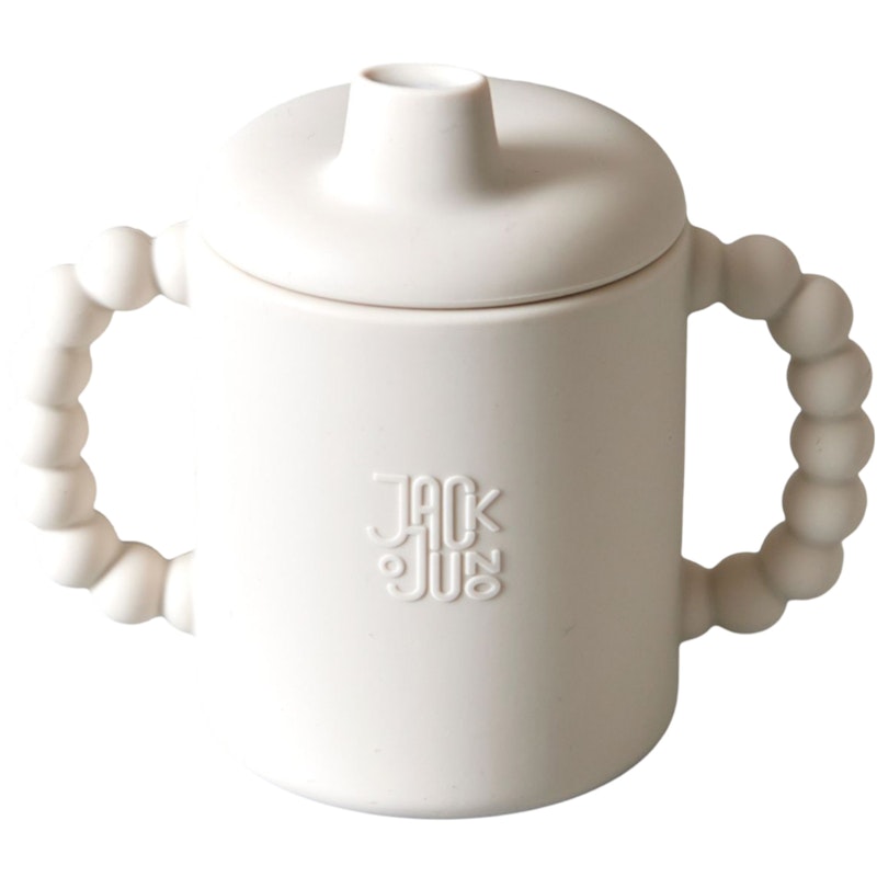 Bubble Sippy Mug With Lid, Cream