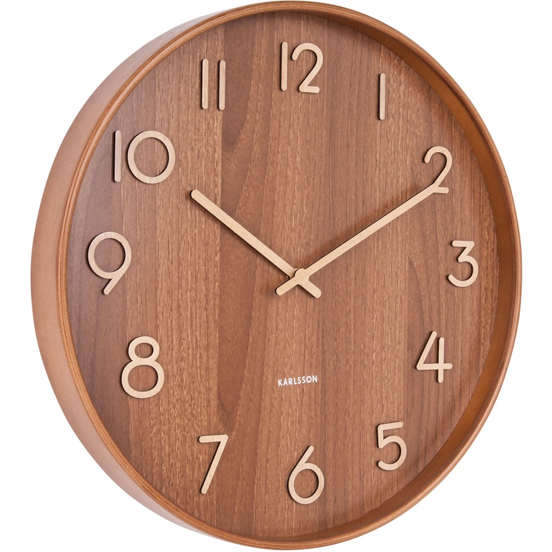 Pure Wall Clock L, Dark Lind