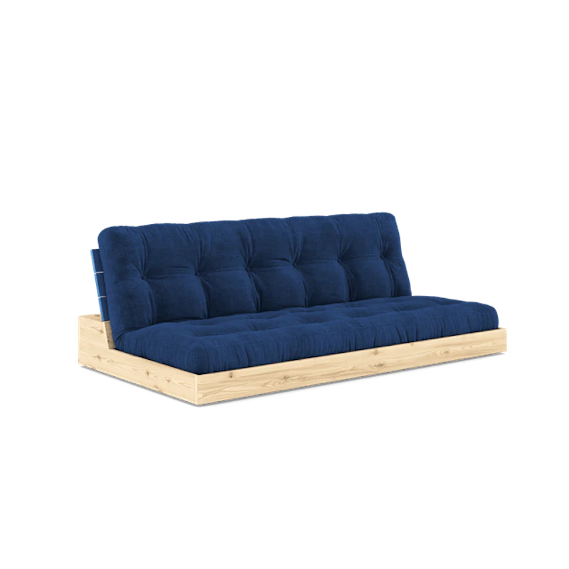 Base Sofa Bed With 5-Layer Mattress Cobalt Blue/Royal Blue