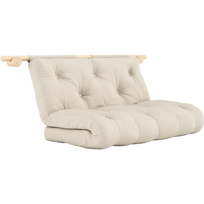 Hooked Mattress With Fittings 135x200 cm, Raw / Beige