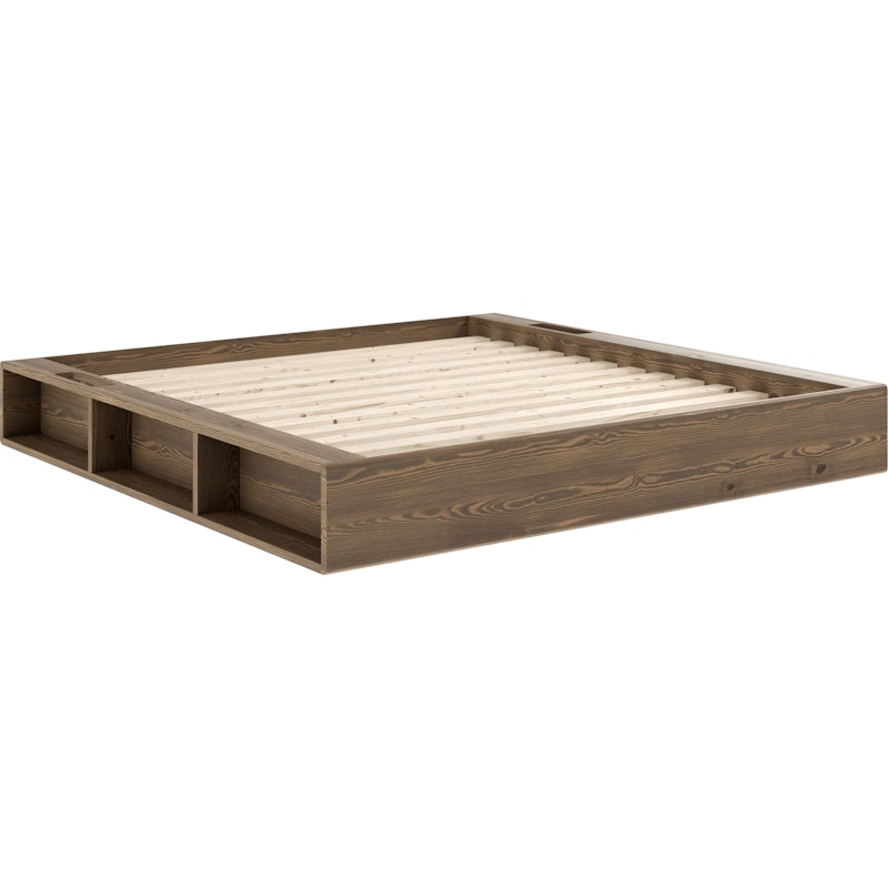 Ziggy Bed Frame Carob Brown, 180x200 cm