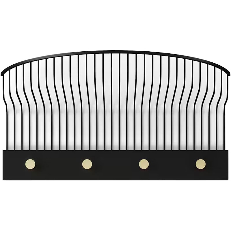 Lunett Hat Rack, Black