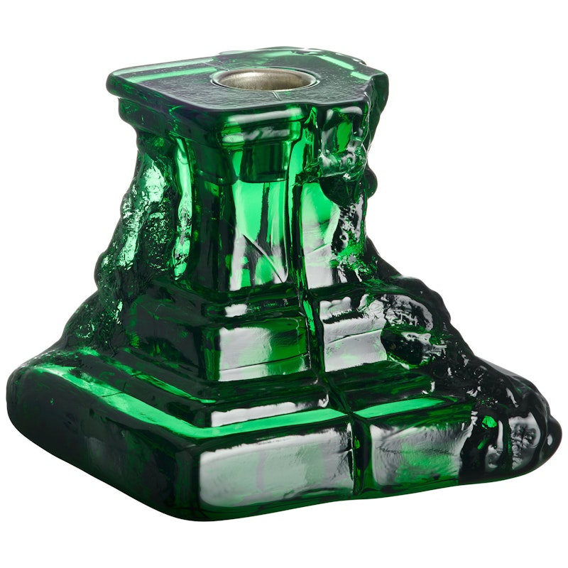 Rocky Baroque Candlestick 95 mm, Emerald